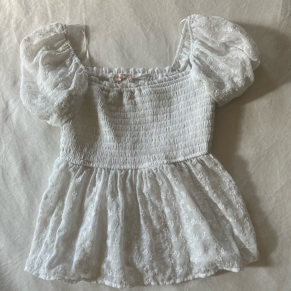 Mi Ami White Womens Top Size small